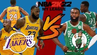 LA Lakers VS Boston Celtics (Full Game 2) - NBA 2k22 MyLeague