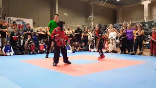 Dangerous brother and sister Maleek and Mia Hussain (6-5 yrs)at the ISKA Australian Nationals 2019