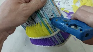 Making Oganizer Basket 🧺 with plastic bottle/세제용기를 이용하여 보관함 바구니 만들기