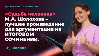 "Судьба человека" М.А. Шолохова - лучшее произведение для аргументации на Итоговом сочинении