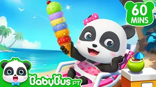 Praia e Sorvete 🏖️🍨 | 1 HORA DE BABYBUS BRASIL |  Músicas Infantis e Desenhos Animados | Compilação