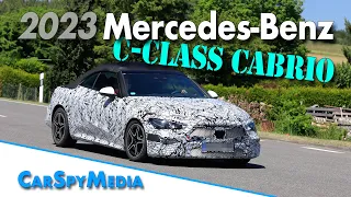 2023 Mercedes-Benz C-Class Cabrio (possible CLE/CLC) spied public road testing for the first time