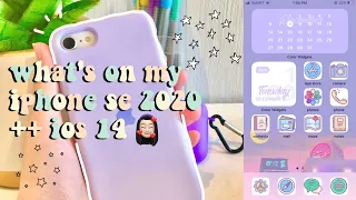 what's on my iphone se 2020 🤍 ++ ios 14 ✨ ( updated version )