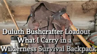 What I carry in my Bushcraft Backpack
