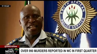 Over 990 murders reported in Western Cape in first quarter