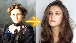 Beautiful Women from 100 Years Ago ★ Transformed to Modern Styles