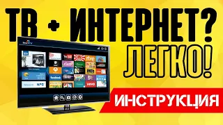 Подключить телевизор к интернету через WiFi роутер? Smart TV и Android