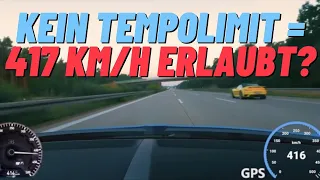 Kein Tempolimit = 417 km/h erlaubt?