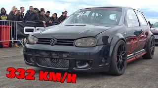 VW Golf 4 R32 4motion Turbo Acceleration 0-332 km/h