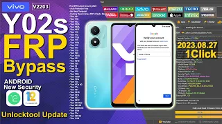 Vivo Y02s Remove FRP New Security With Unlocktool One Click V2203 Android 12