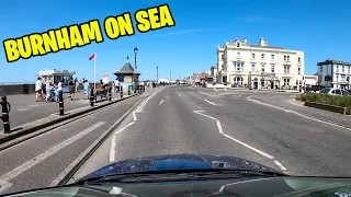 Burnham on Sea -  Seafront drive (25 C): A day in Spring 2023