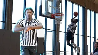 TRAVIS HUNTER PLAYING BASKETBALL AS A REFEREE IN COLORADO