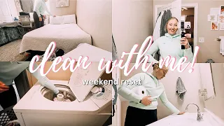 CLEAN WITH ME + weekend reset!! | *cleaning motivation*