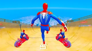 GTA 5 Iron Spiderman Falling off Highest Buildings - Episode 08 (Euphoria Ragdolls)