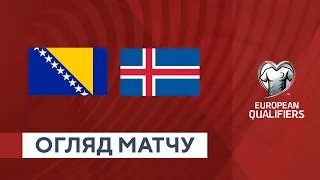 Bosnia and Herzegovina — Iceland. Qualification round. Euro-2024. Highlights 23.03.2023. Football