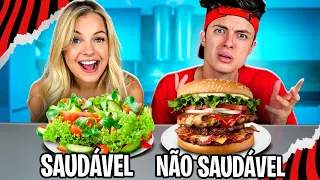 DESAFIO DA COMIDA QUE FAZ BEM OU COMIDA AUE FAZ MAL!