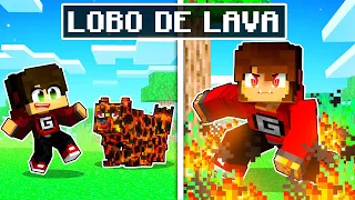 CRESCENDO como um LOBO DE LAVA no Minecraft