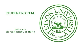 Student Recital, 03/17/22- Lee Chapel
