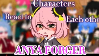 Anime/Game characters react to each other: Anya 🥜 (1/9)