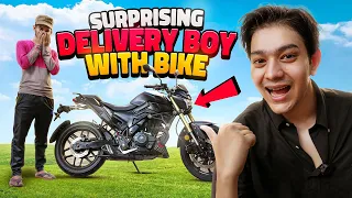 I Surprised a Delivery Man with his Dream Bike