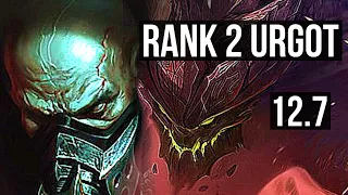 URGOT vs MALPHITE (TOP) | Rank 2 Urgot, 600+ games, 1.1M mastery, 5/2/5 | NA Challenger | 12.7