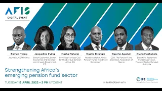 [WEBINAR🖥️💡] Strengthening Africa’s emerging pension fund sector