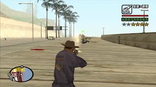 Gang Wars with a 4 Star Wanted Level - part 6 - GTA San Andreas - from the FPV Starter Save