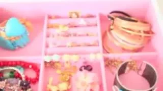 ASMR Jewelry Armoire Tour - Whispering - Rummaging - Trinket Sounds