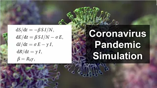 CoronaVirus - Compartmental Simulation of Pandemics (SEIR)