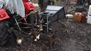 Подрібнювач гілок (гілкоруб) 100 мм. Ріжучий модуль в ділі. Тепер з дровами завжди!!!