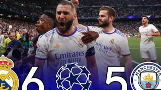[!Real Madrid vs Manchester City 6-5 All goals [Comeback❤️