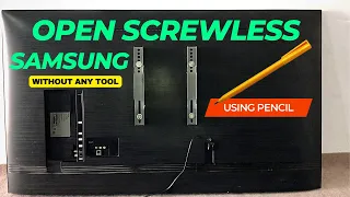 How to Open Samsung Screwless Tv without any Tool, Samsung TU8000 Disassembly