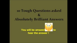 10 Most Brilliant Answers of UPSC Interview Questions Compilation