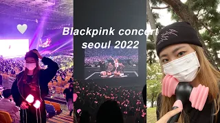 Blackpink Concert Seoul 2022 vlog 💓 | born pink day 1, merch haul 블랙핑크 콘서트 서울~