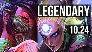 AKALI vs DIANA (MID) | 13/0/1, Legendary, 700+ games | KR Master | v10.24