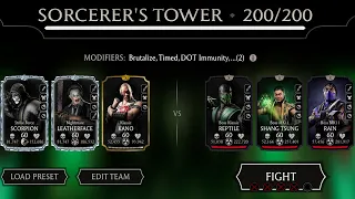 best MKM Boss Killer? | Sorcerer's Fatal Tower Boss Battle 160, 180 & 200 + Rewards | MK Mobile