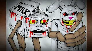 Cerita Pertarungan Milkwalker Ambasador VS Manusia Kelinci (Bunny Man) || DRAWSTORY