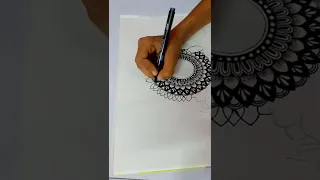 Easy Mandala Art for beginners/How to draw Mandala Art for beginners#stepbystep#shorts