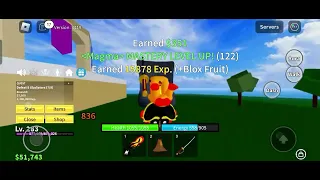 Blox fruit but my challenge is to get 290 Lv in blox fruit (part 2)