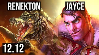 RENEKTON vs JAYCE (TOP) | 2.7M mastery, 6 solo kills, 1000+ games, 10/3/11 | KR Master | 12.12