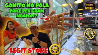 JEWELLERY PRICE UPDATE 2024 | MAGKANO NABA ANG PER GRAM NGAYON ? | 18 KARAT JEWELLERY | LEGIT STORE