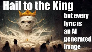 Hail to the King - But every lyric is an AI generated image