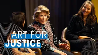 (Audio Described) Art for Justice, ft. founders Agnes Gund & Catherine Gund with Maria Hinojosa