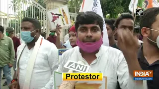 Hathras gang-rape case: Youth Congress workers stage protest outside Raj Bhavan