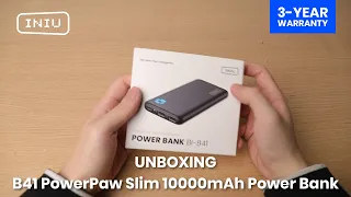 2023 Unboxing INIU B41 PowerPaw Silm 10000mAh 3A Power Bank