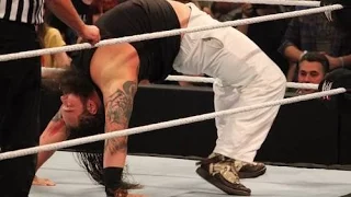 WWE Raw 4/11/16 Roman Reigns & Bray Wyatt Vs Sheamus & Del Rio tag team match