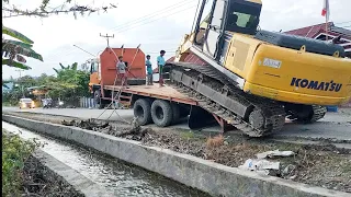 Ternyata begini || Excavator naik mobil truk tronton