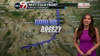 ABC-7 StormTrack Weather: Cooler temps and windy conditions on the way