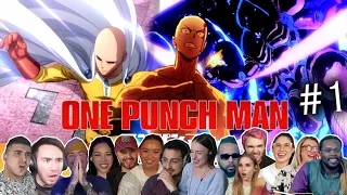 Saitama is Here‼️ 🔥"The Strongest Man"👊REACTION MASHUP One Punch Man Season 1 Episode 1  (ワンパンマン