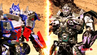 Transformer Stop Motion - Optimus Prime vs Nemesis Prime vs Bumblebee